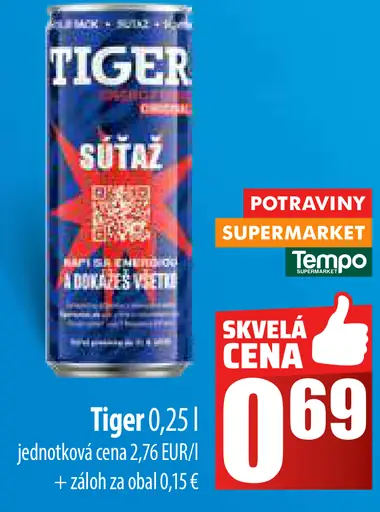Tiger plechovka