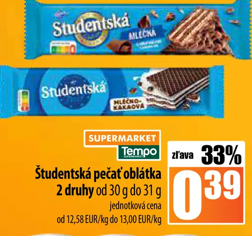 Študentská pečať oblátka