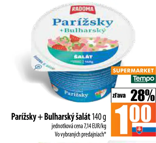 Radoma Parížsky + Bulharský šalát