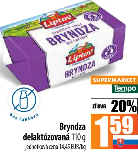 Lipton bryndza delaktózovaná