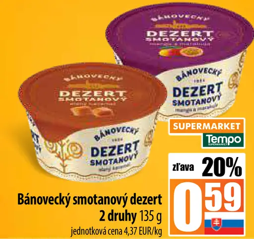 Bánovecký smotanový dezert
