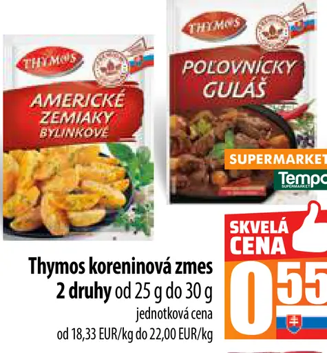 Thymos koreninová zmes