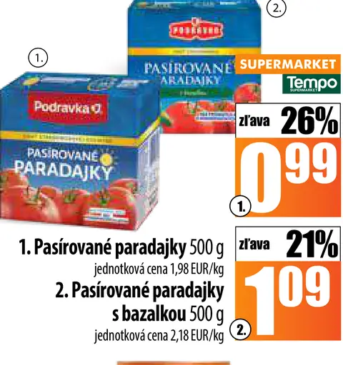 Podravka Pasírované paradajky