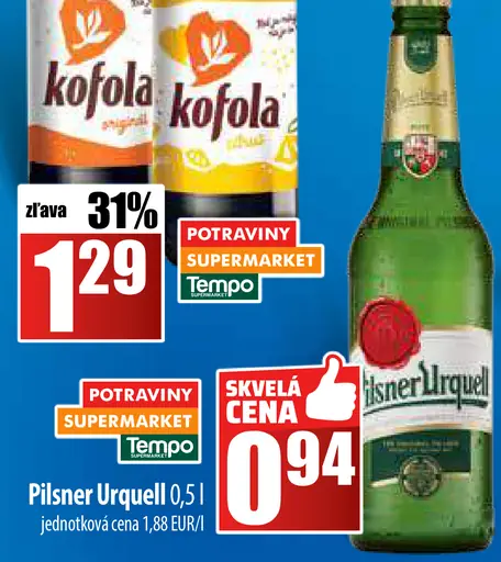 Pilsner Urquell plechovka