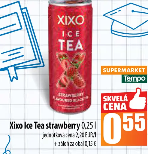 XIXO Ice Tea strawberry plechovka