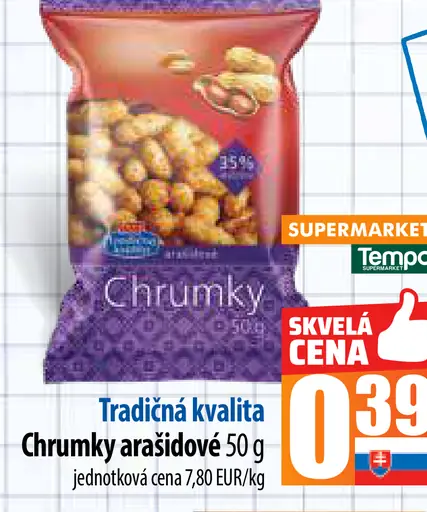 Tradičná kvalita Chrumky arašidové