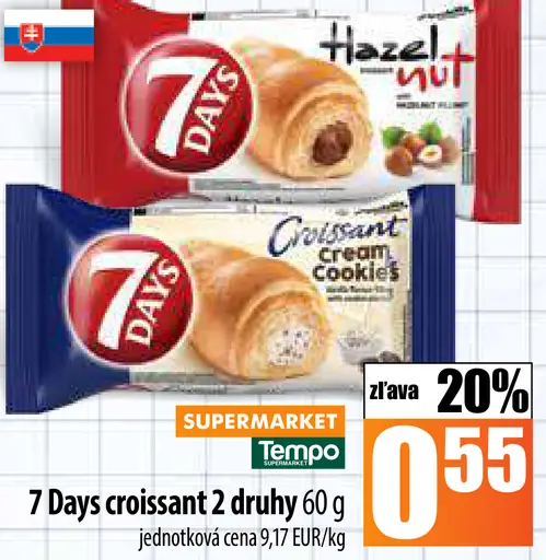 7 Days croissant 2 druhy