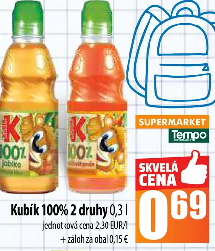 Kubík 100% 2 druhy
