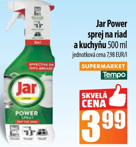 Jar Power sprej na riad a kuchyňu