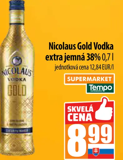 Nicolaus Gold Vodka extra jemná