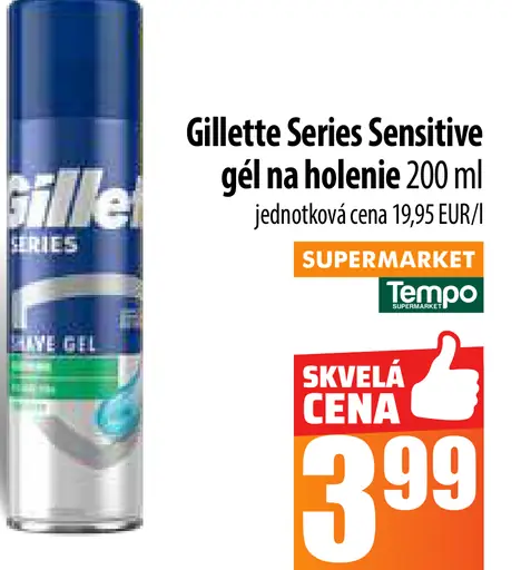 Gillette Series Sensitive gel na holenie