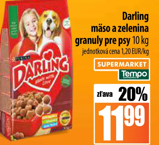 Darling mäso a zelenina granuly pre psy