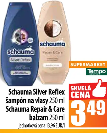 Schauma Silver Reflex šampón a Repair & Care balzam na vlasy