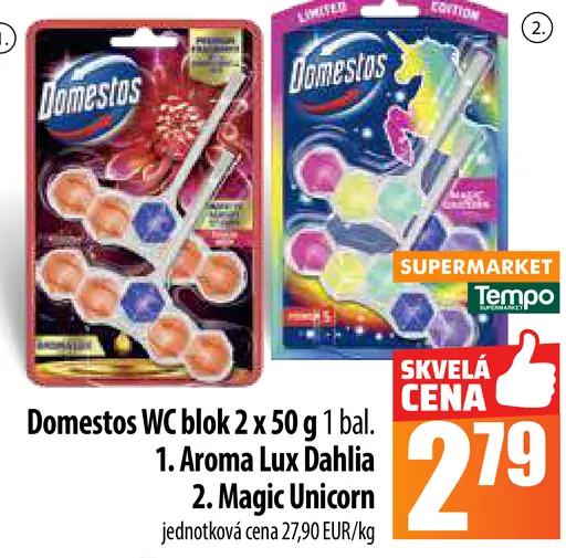 Domestos WC blok 2 ks