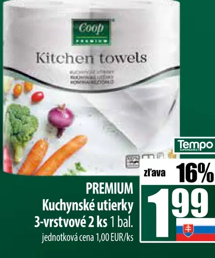 Coop Kuchynské utierky 3-vrstvové