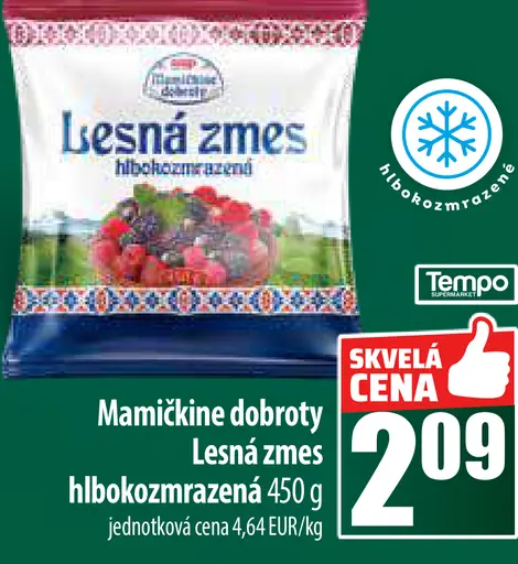 Mamičkina dobroty Lesná zmes hlbokozmrazená