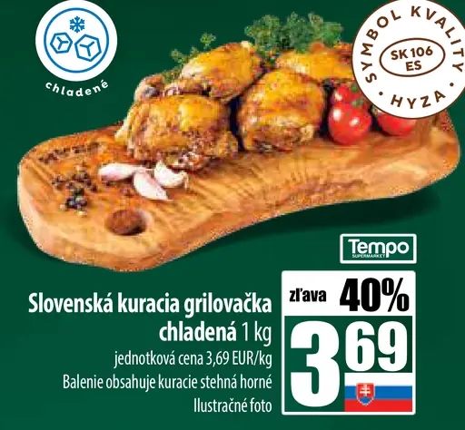 Slovenská kuracia grilovačka chladená