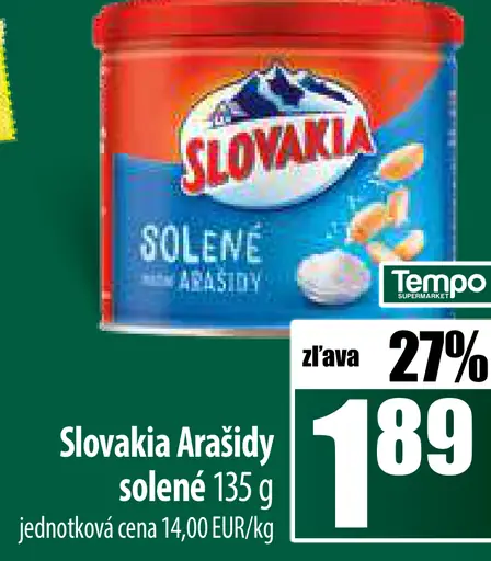 Slovakia arašidy solené