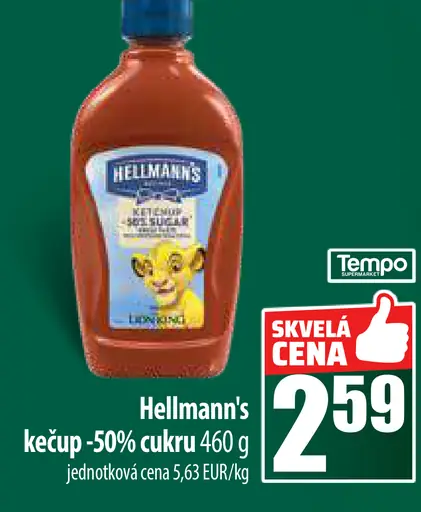 Hellmann's Kečup jemne štipľavý