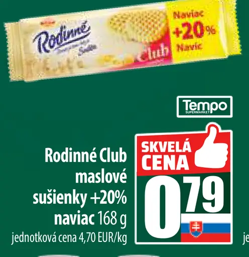 Rodinné Club maslové sušienky