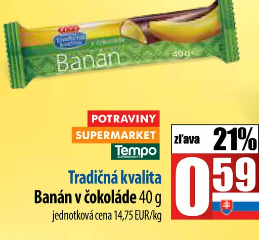 Tradičná kvalita Banán v čokoláde