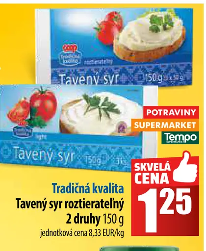 Tradičná kvalita Tavený syr