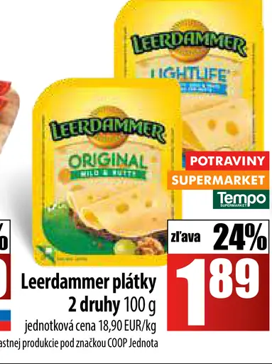Leerdammer plátky