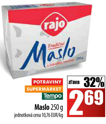 Rajo Tradičné Maslo