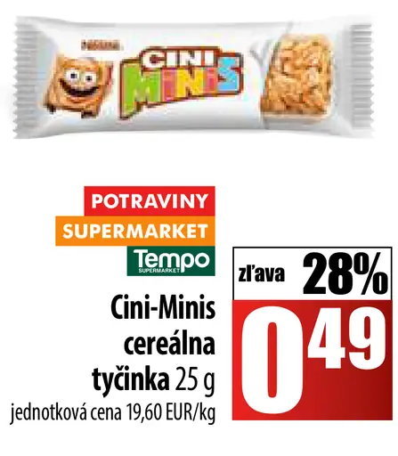 Cini Minis Cereálna tyčinka