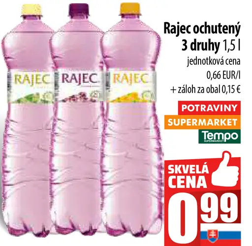 Rajec ochutený nápoj