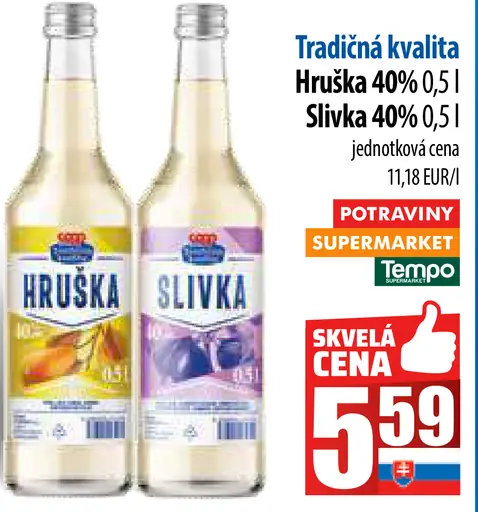 Tradičná kvalita Hruška 40% Slivka 40%