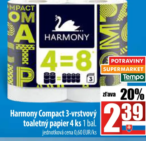 Harmony Soft 3-vrstvový toaletný papier