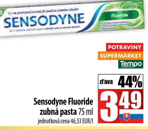 Sensodyne Fluoride zubná pasta s fluoridom
