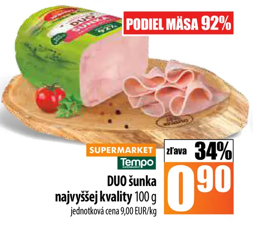 DUO šunka najvyššej kvality
