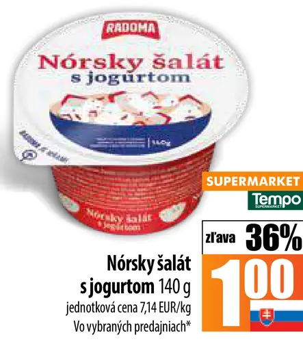 Radoma Nórsky šalát s jogurtom