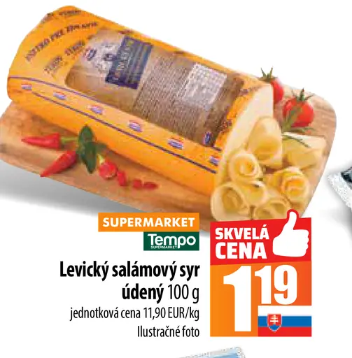 Levitex Levice Levický salámový syr údený