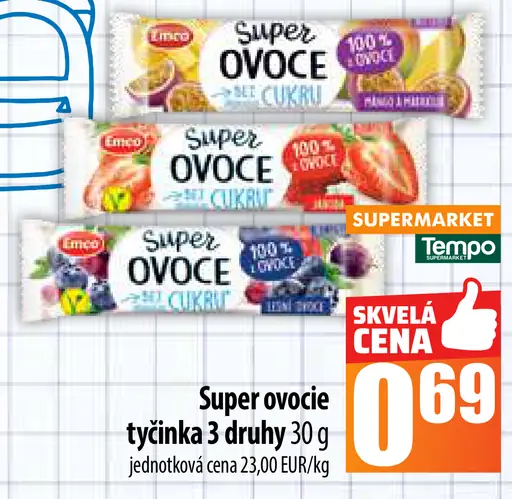 Super ovocie tyčinka