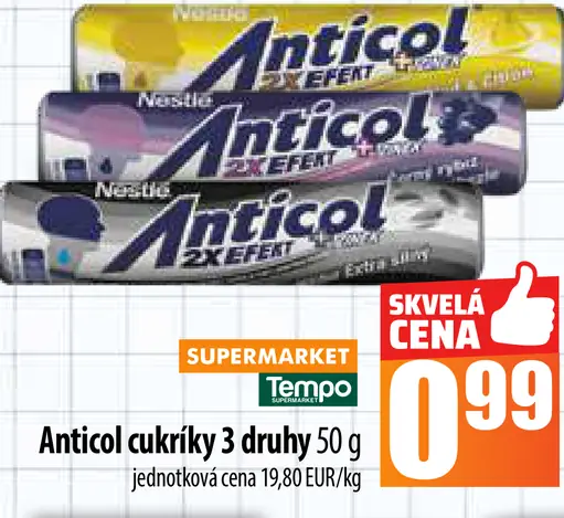 Anticol cukríky