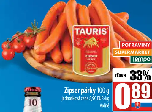 Tauris Zipser párky
