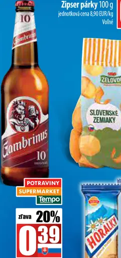 Gambrinus plechovka