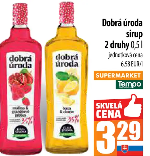 Dobrá úroda sirup