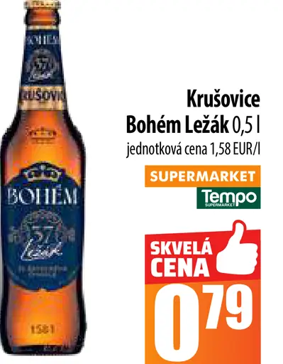 Krušovice Bohem plechovka