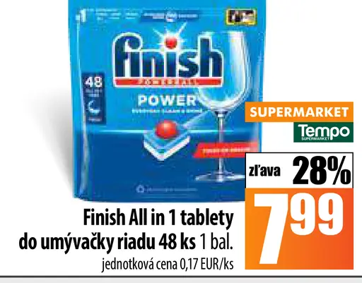 Finish Tablety do umývačky riadu