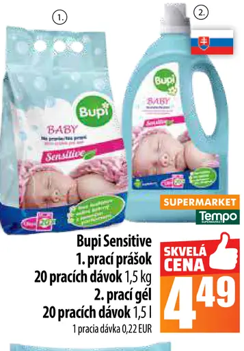 Bupi Sensitive prášok