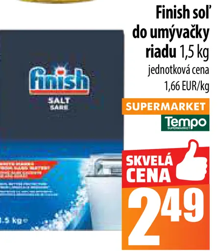 Finish Soľ do umývačky riadu