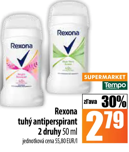 Rexona tuhý antiperspirant