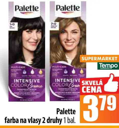 Palette Farba na vlasy