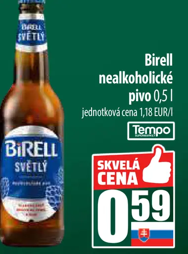 Birell Svetlé nealkoholické pivo
