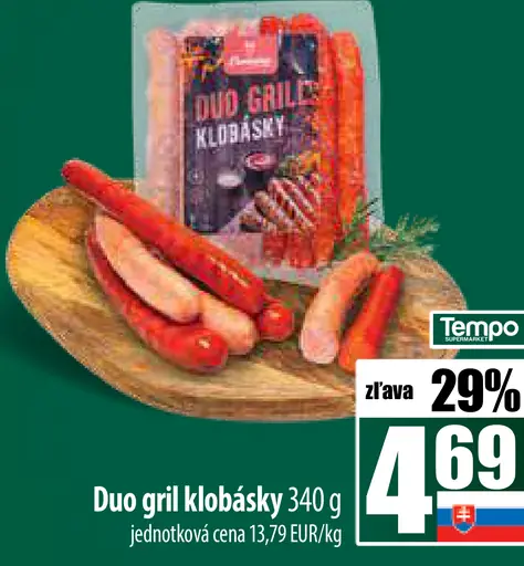 Duo gril klobásky
