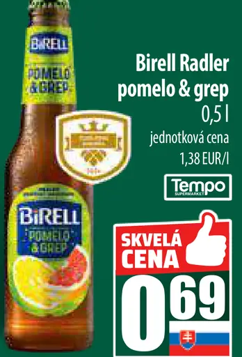 Birell Radler pomelo & grep